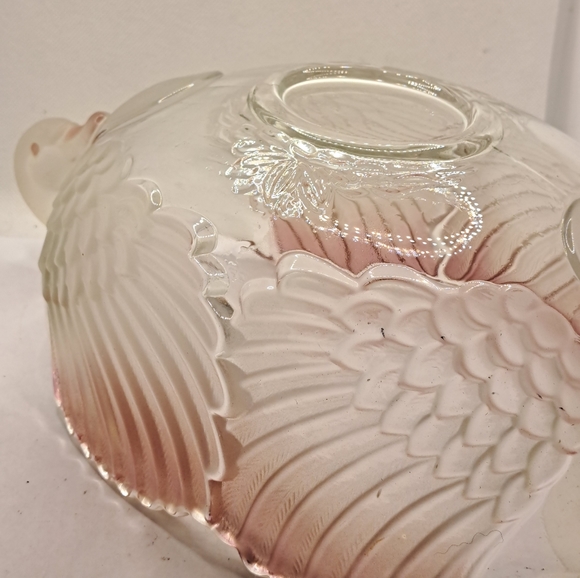 Vintage Mikasa Walther Crystal Bowl Swan Handle - Picture 5 of 7